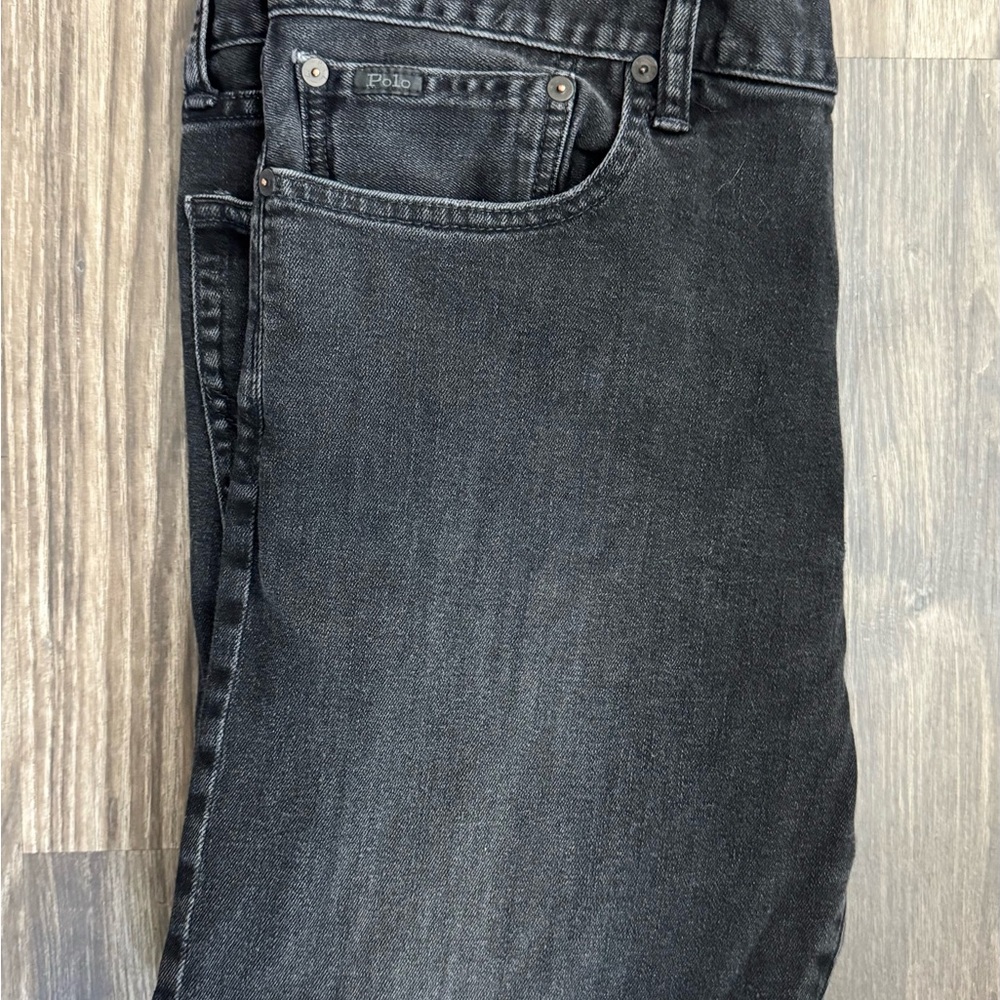 Ralph Lauren Men's Dark Gray Straight Jeans